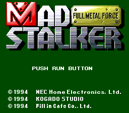 Mad Stalker screenshot 2 for PC Engine CD